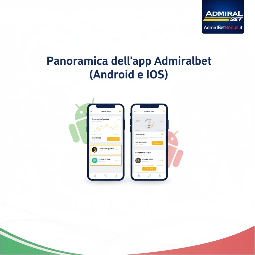 Panoramica dell'app Admiralbet (Android e iOS)