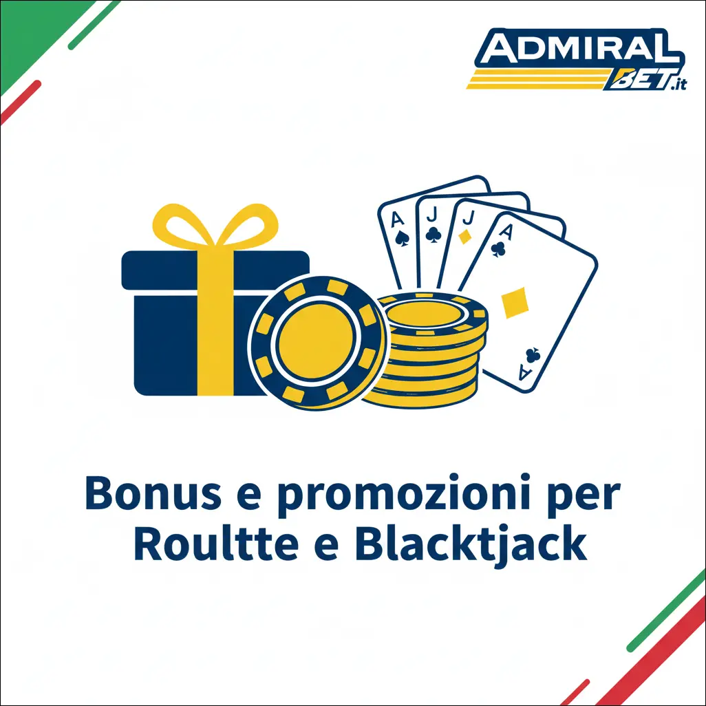 Bonus e promozioni per Roulette e Blackjack