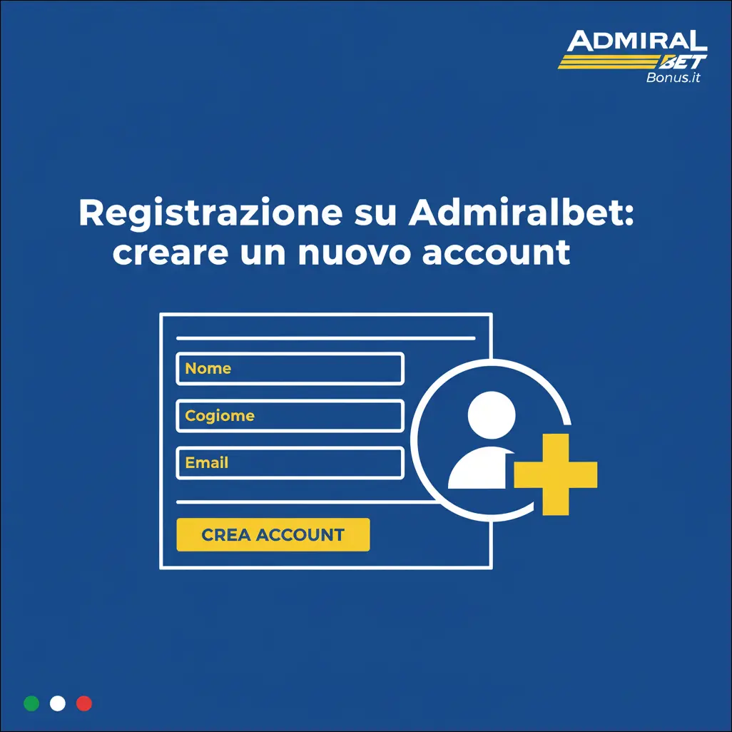 Registrazione su Admiralbet: creare un nuovo account
