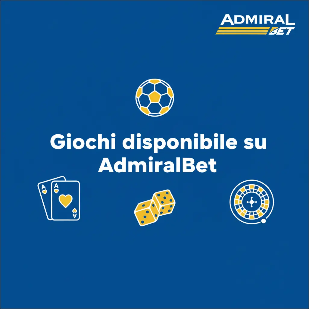 Giochi disponibili su AdmiralBet