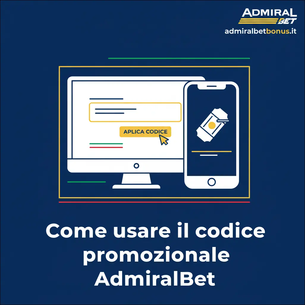 Come usare il codice promozionale AdmiralBet