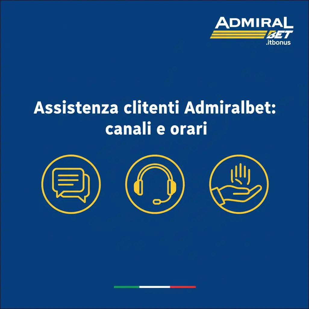 Assistenza clienti Admiralbet: canali e orari
