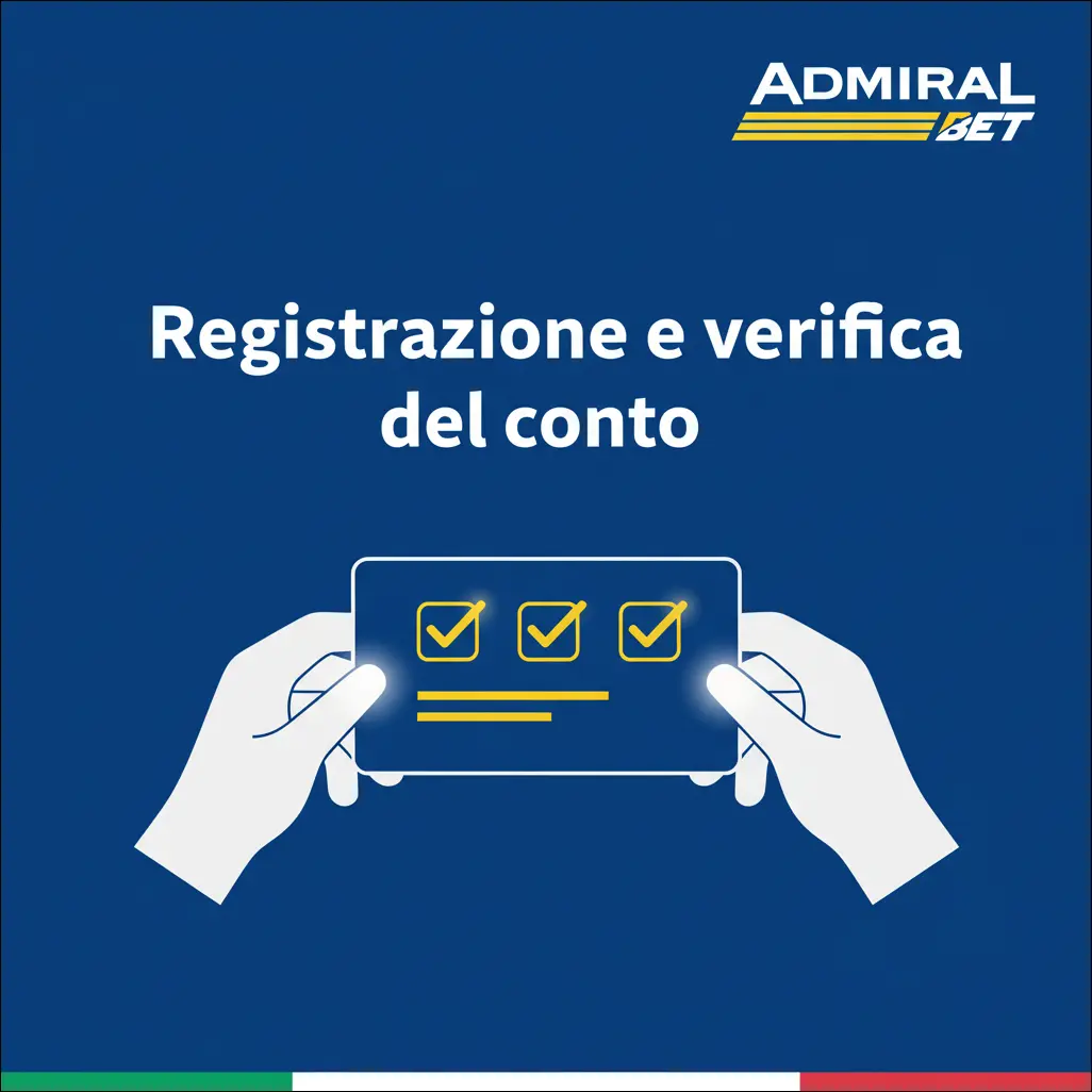 Registrazione e verifica del conto